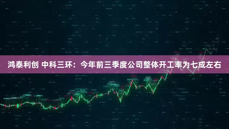 鸿泰利创 中科三环：今年前三季度公司整体开工率为七成左右